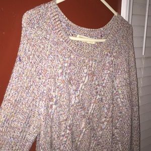 Long sleeve multicolored sweater